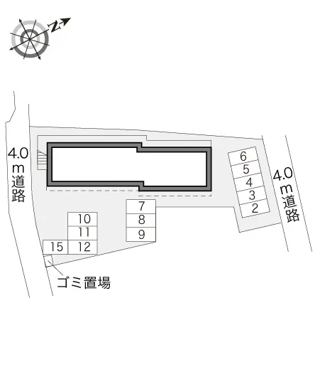 ★手数料０円★高崎市新町　月極駐車場（LP）